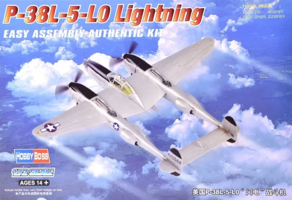 P-38L-5-L0 LIGHTNING- 1/72 Scale Hobby Boss 80284