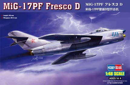 MIG-17PF FRESCO D - 1/48 Scale Hobby Boss 80336