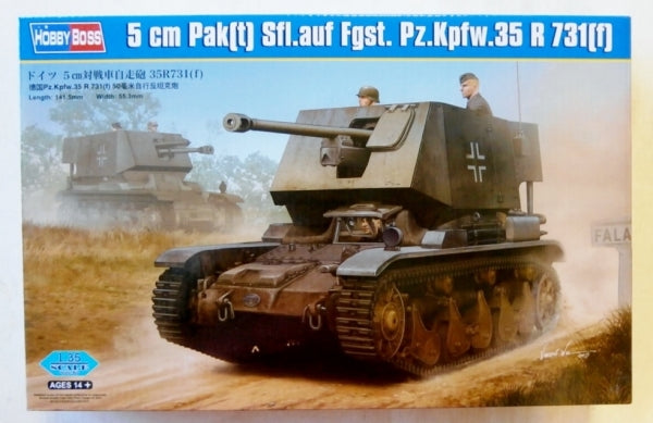 5CM PAK(T) SFL. AUF FGST. PZ.KPFW.35 R 7  - 1/35 Scale Hobby Boss 83808