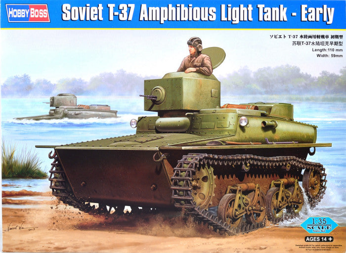 SOVIET T-37 AMPHIBIOUS LIGHT TANK - EARLY - 1/35 Scale Hobby Boss 83818