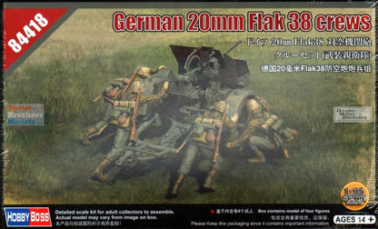 GERMAN 20MM FLAK 38 CREWS - 1/35 Scale Hobby Boss 84418