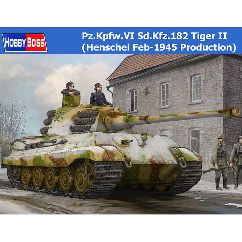 PZ.KPFW.VI SD.KFZ. 182 TIGER II (HENSCHEL FEB 1945 PRODUCTION) - 1/35 Scale Hobby Boss 84532
