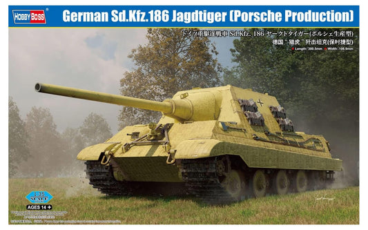 SD.KFZ. 186 JAGDTIGER (PORSCHE PRODUCTION) - 1/35 Scale Hobby Boss 84564