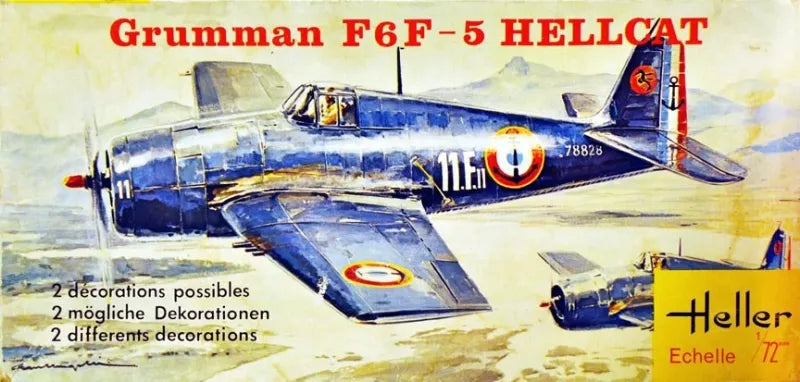 Grumman F6F-5 Hellcat - 1/72 Scale Heller HEL155