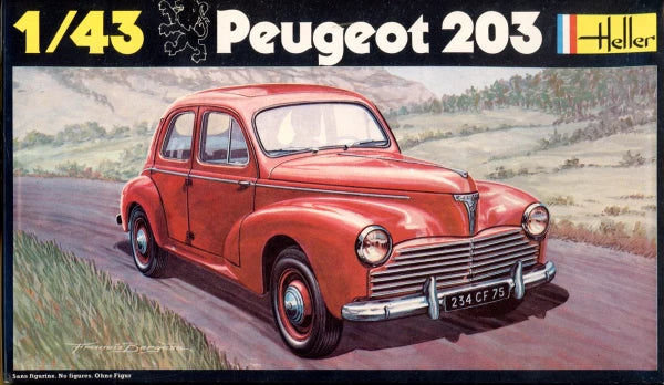 Peugeot 203 - 1/43 Scale Heller - HEL160