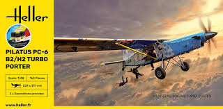 Pilatus PC-6 B2/H2 Turbo PorteStarter Set - 1/48 Scale Heller 35410