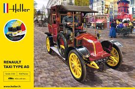 Renault Taxi Type AG Model Set - 1/24 Scale Heller 35705