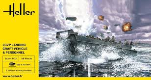 LCVP Landing Craft/Vehicle & Figures - 1/72 Scale Heller 79995