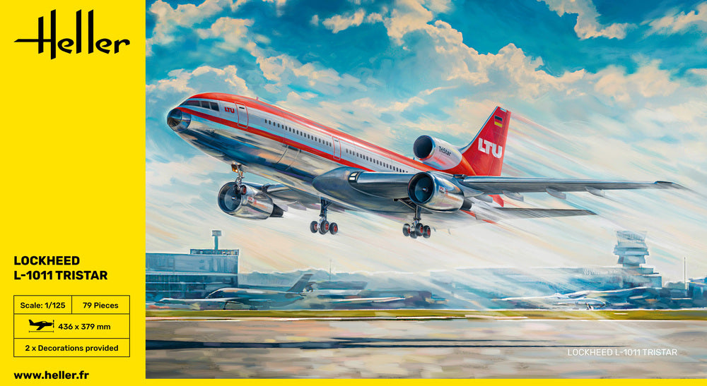 Lockheed L-1011 TriStar 1/125 Scale Heller 80451