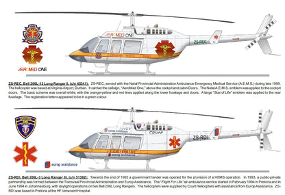 Helicopter Emergency Medical Services and Surf and Sea Rescue Helicopters in South Africa