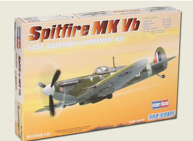 Spitfire Mk.Vb- 1/72 Scale Hobby Boss 80212