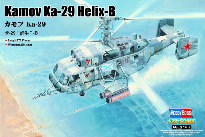 Kamov Ka-29 Helix B -  1/72 Scale Hobby Boss 87227