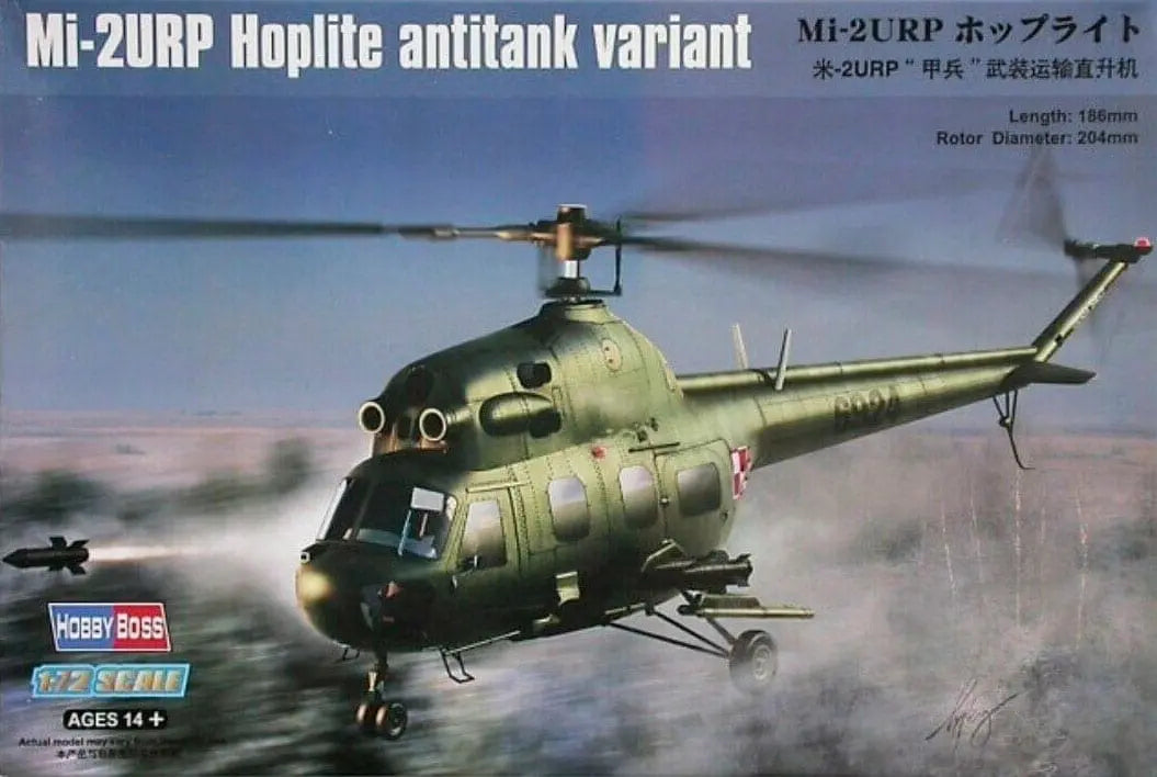 Mil MI-2URP Hoplite Anti-tank Variant - 1/72 Scale Hobby Boss 87244