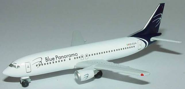 Boeing 737-400 Blue Panorama - 1/500 Scale Herpa Wings HW501347