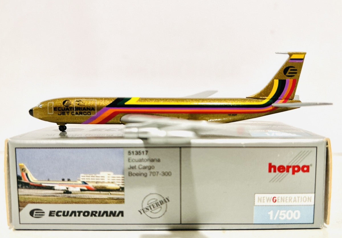 Boeing 707-300 Ecuatoriana - 1/500 Scale Herpa Wings HW513517