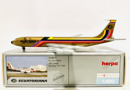 Boeing 707-300 Ecuatoriana - 1/500 Scale Herpa Wings HW513517