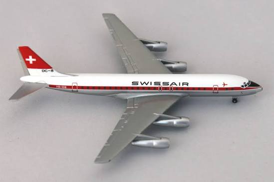 Douglas DC-8-53 Swissair  - 1/500 Scale Herpa Wings HW514996
