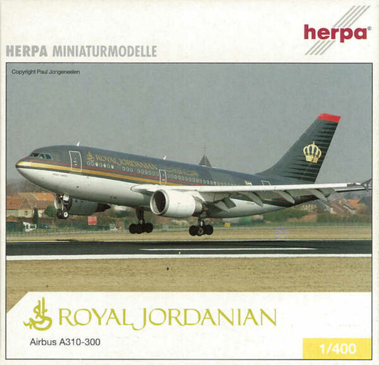 Airbus A310-330 Royal Jordanian 1/400 Herpa 560832