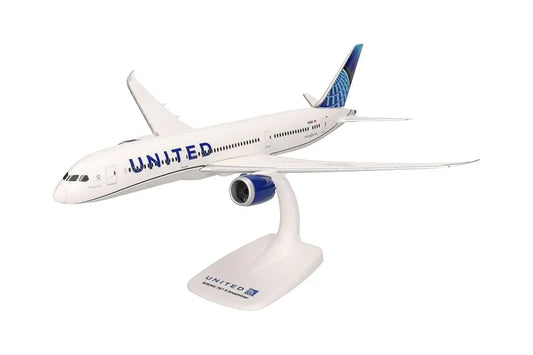Boeing 787-9 United Airlines Desktop Display Model 1/200 Scale Herpa 612548