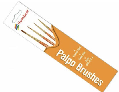 Palpo Brush Pack - Sizes 000/0/2/4 - Humbrol AG4250