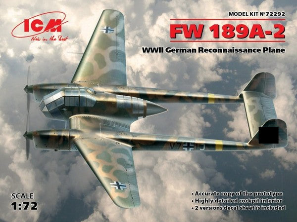 Focke-Wulf Fw.189A-2 - 1/72 Scale ICM 72292