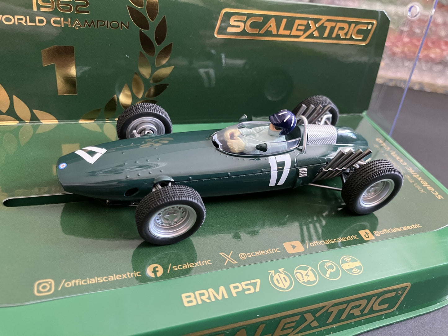 BRM P57 - WINNER DUTCH GP 1962 - WC 1/32 Scale Scalextric SCAC4536