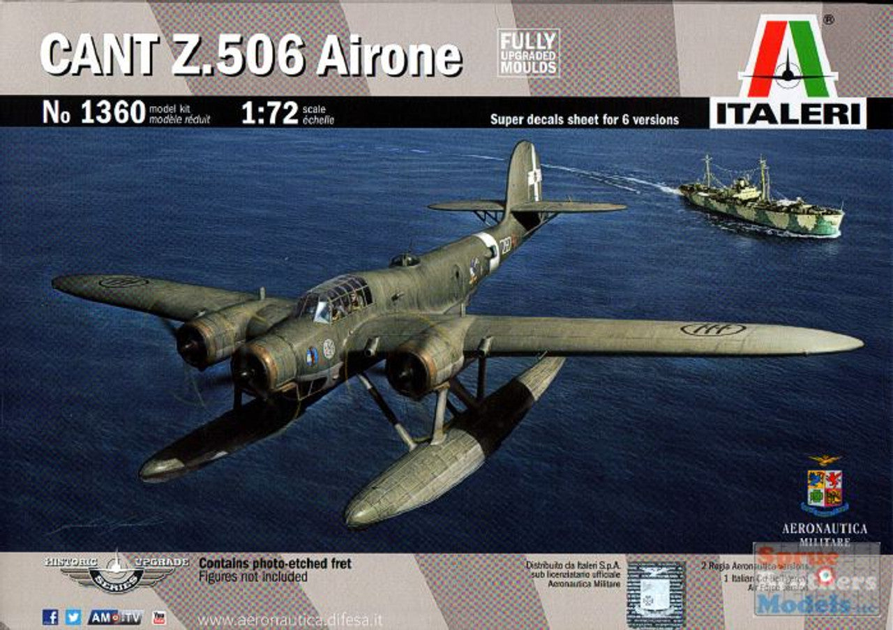 CANT Z.506 Airone 1/72 Scale Italeri 1360