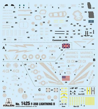 Lockheed Martin F-35B Lightning II 1/72 Scale Italeri IT1425