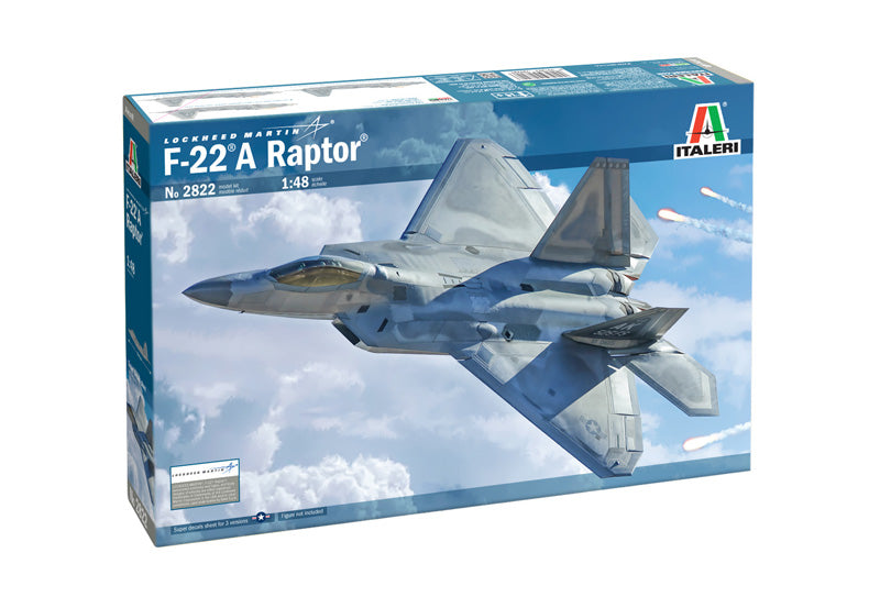 Lockhead Martin F-22A Raptor  - 1/48 Scale Italeri 2822