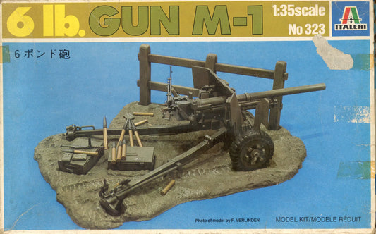 6 lb. Gun M-1 1/35 Scale Italeri 323