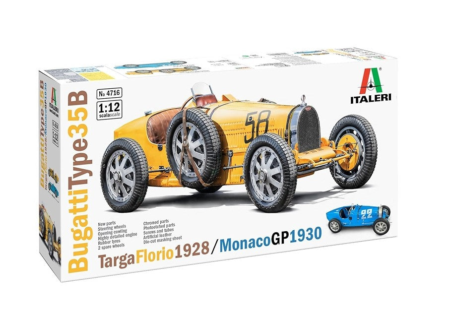 Bugatti Type 35B Targa Florio'28 / Monaco'30 - 1/12 Scale Italeri 4716