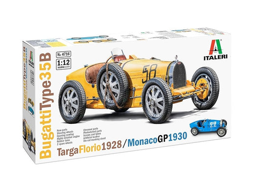 Bugatti Type 35B Targa Florio'28 / Monaco'30 - 1/12 Scale Italeri 4716