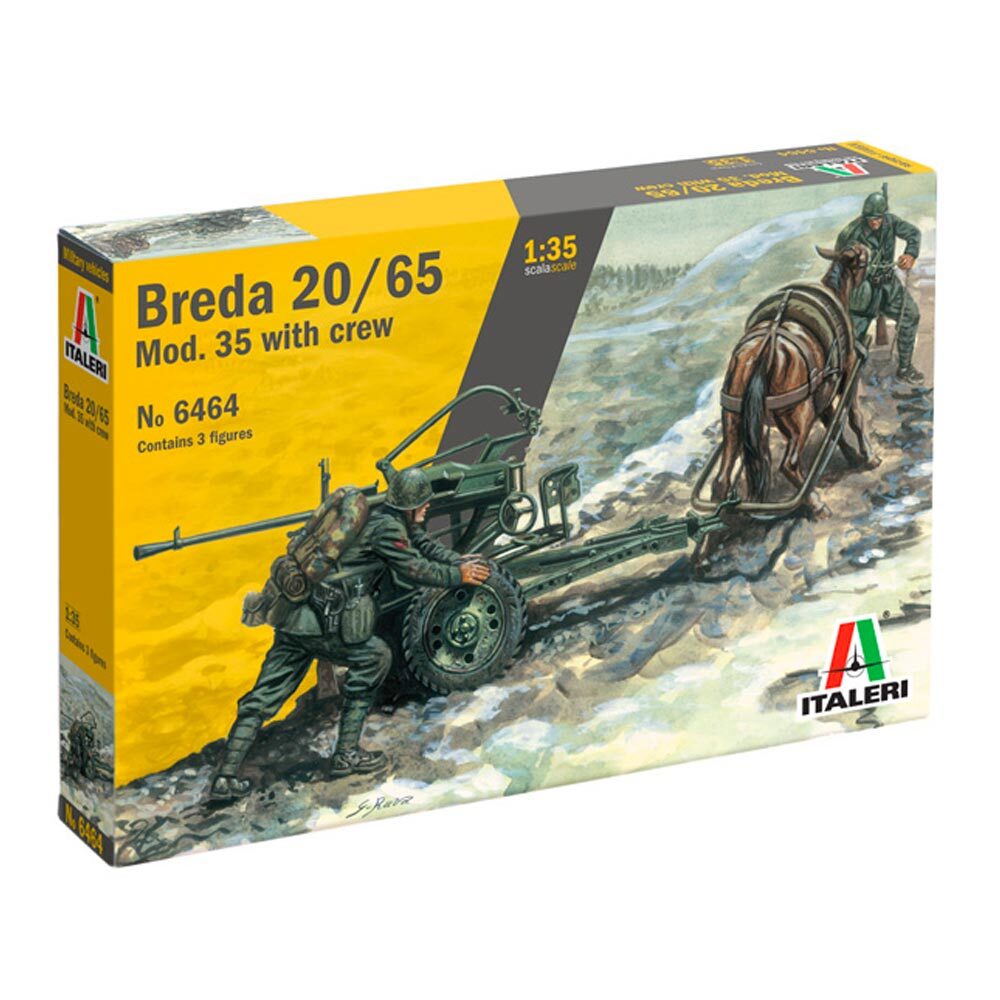 Horse Drawn Breda 20 - 1/35 Scale Italeri 6464