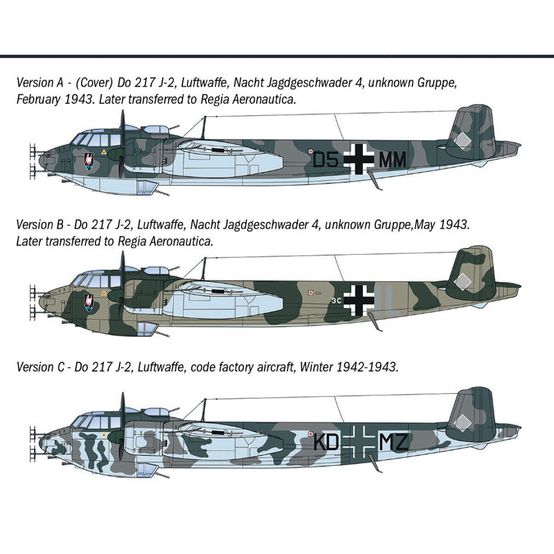 Dornier Do217 J1/J2 Nachtjager - 1/72 Scale - Italeri - IT91266