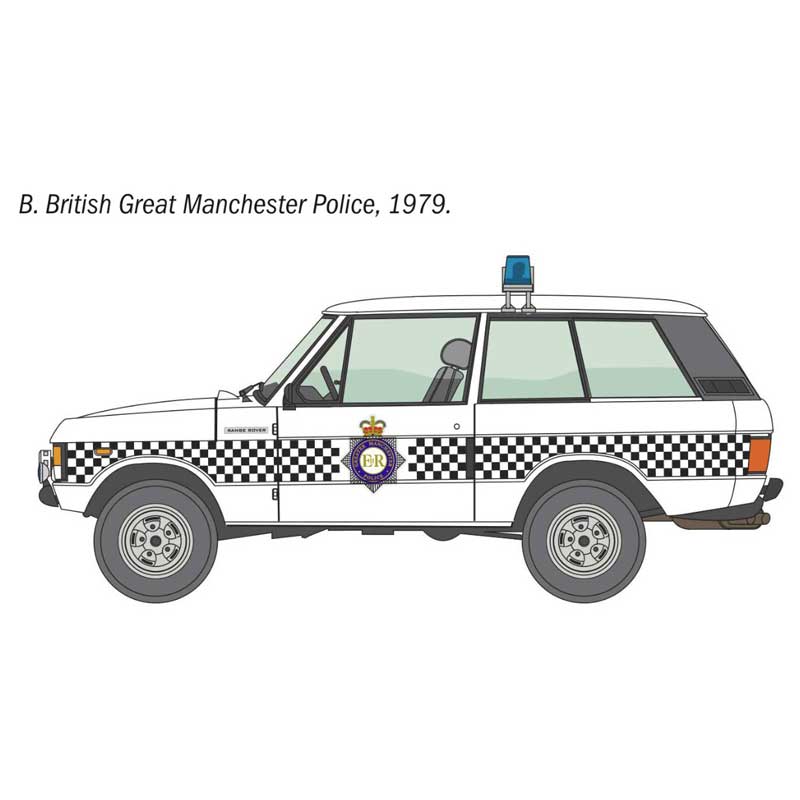 Range Rover Police Type - 1/24 Scale - Italeri - IT93661