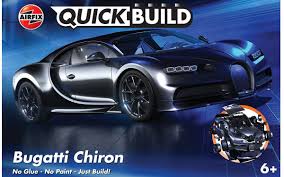 Quickbuild Bugatti Chiron (Black ) - Airfix J6025