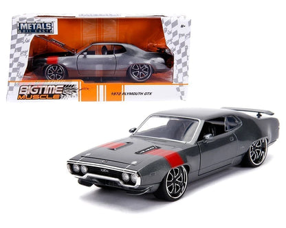 Plymouth GTX Bigtime Muscle Grey 1972 - 1/24 Scale - Jada - JAD30530