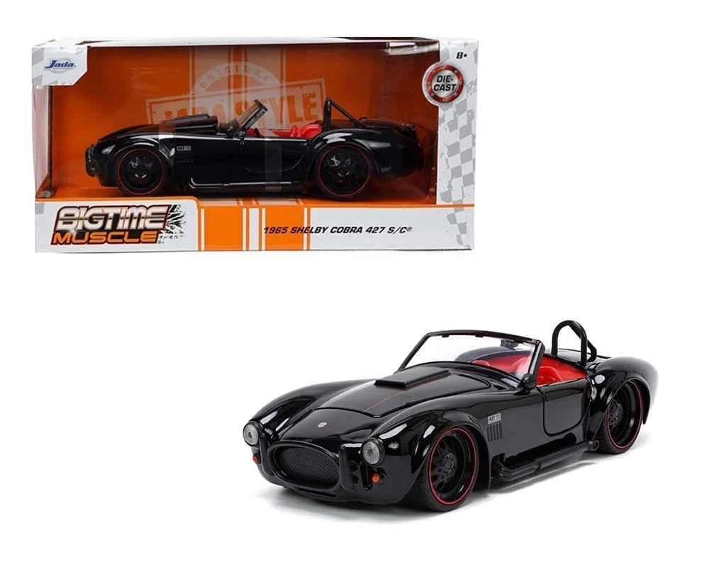 Shelby Cobra 427 Bigtime Muscle Black 1965 - 1/24 Scale - JADA - JAD32704