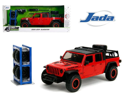 JEEP Gladiator Just Trucks Rack/Wheel Swop Red 2020 - 1/24 Scale - Jada - JAD34190