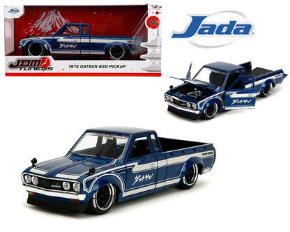 Datsun 620 Pickup truck JDM Tuners Blue 1972 - 1/24 Scale - Jada - JAD35953