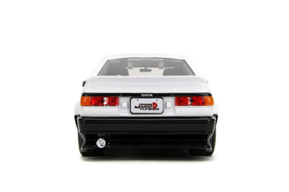 Toyota Trueno AE86 White with Black Hood JDM - 1/24 Scale - Jada - JAD35956
