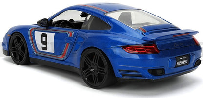Porsche 911 Turbo (997) #9 Blue Hyper-Spec - 1/24 Scale - Jada - JAD36372