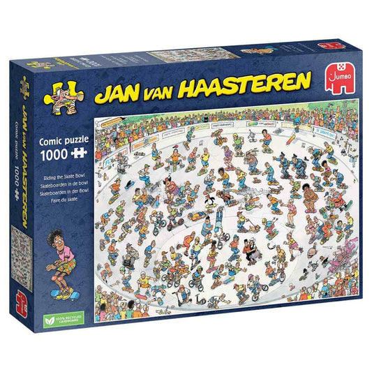 Riding the Skate Bowl - 1000 Piece Jumbo Puzzle JB1110100625