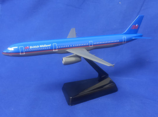 British Midland A321-200 Desktop Display Model - 1/200 Scale BMA321 JW22