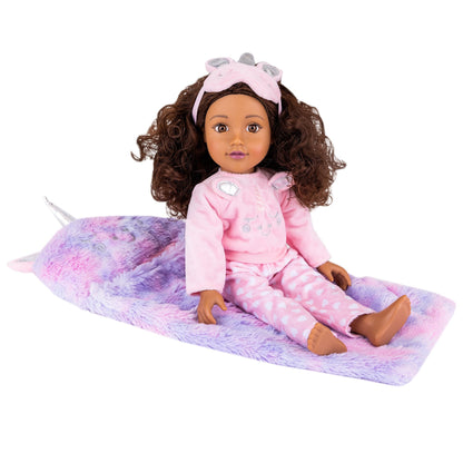 Unicorn Sleepover Set for 46cm Doll DesignaFriend KK5322