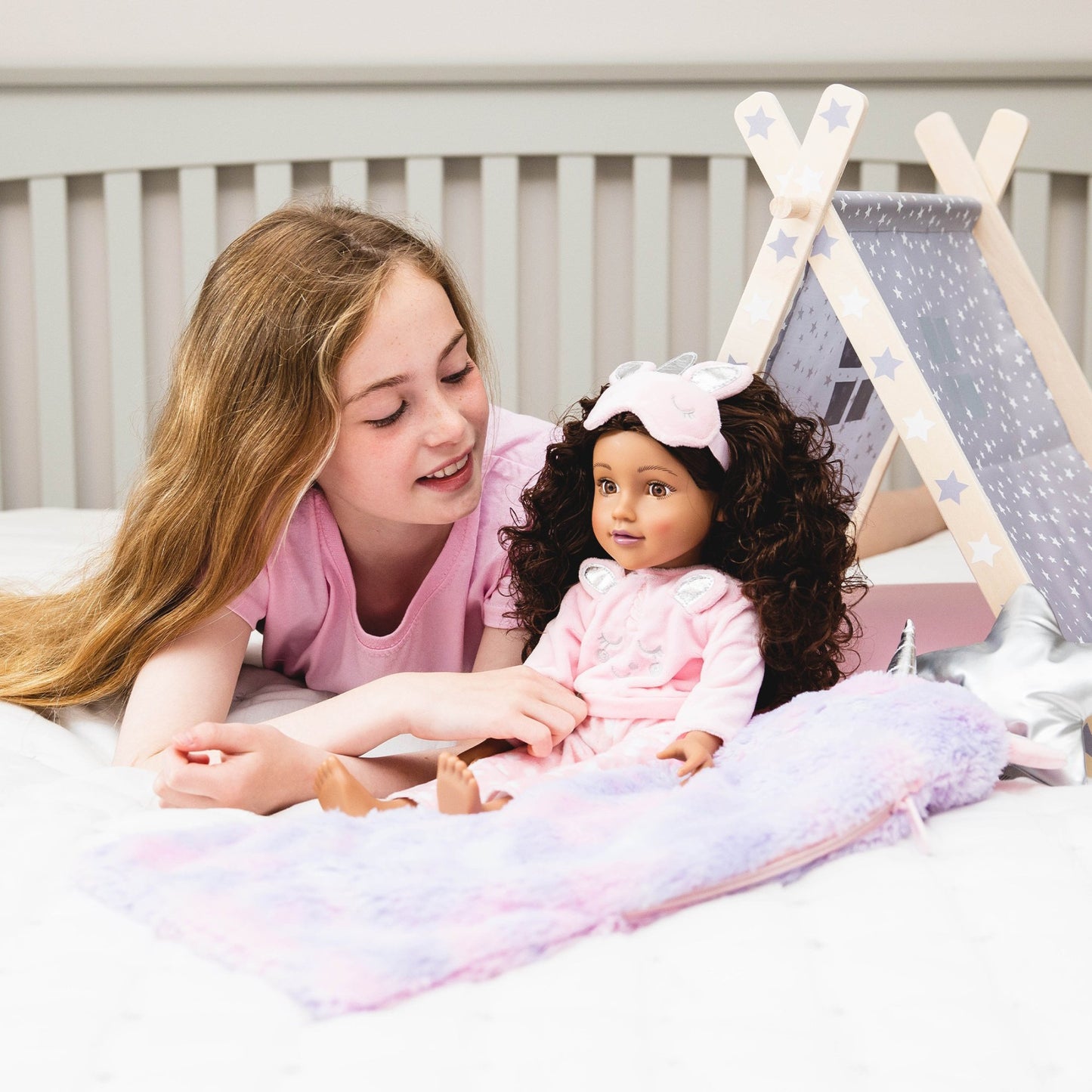 Unicorn Sleepover Set for 46cm Doll DesignaFriend KK5322