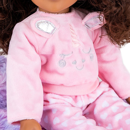 Unicorn Sleepover Set for 46cm Doll DesignaFriend KK5322