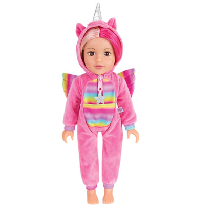 Unicorn Onesie for 46cm Doll DesignaFriend KK5491I