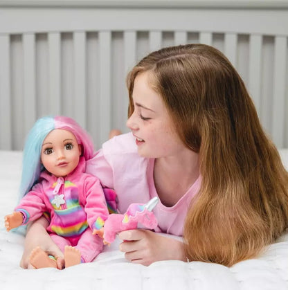 Unicorn Onesie for 46cm Doll DesignaFriend KK5491I
