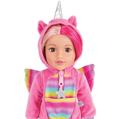 Unicorn Onesie for 46cm Doll DesignaFriend KK5491I
